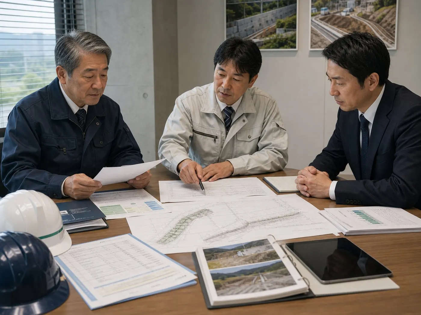 法面工事会社の譲渡相談ミーティング