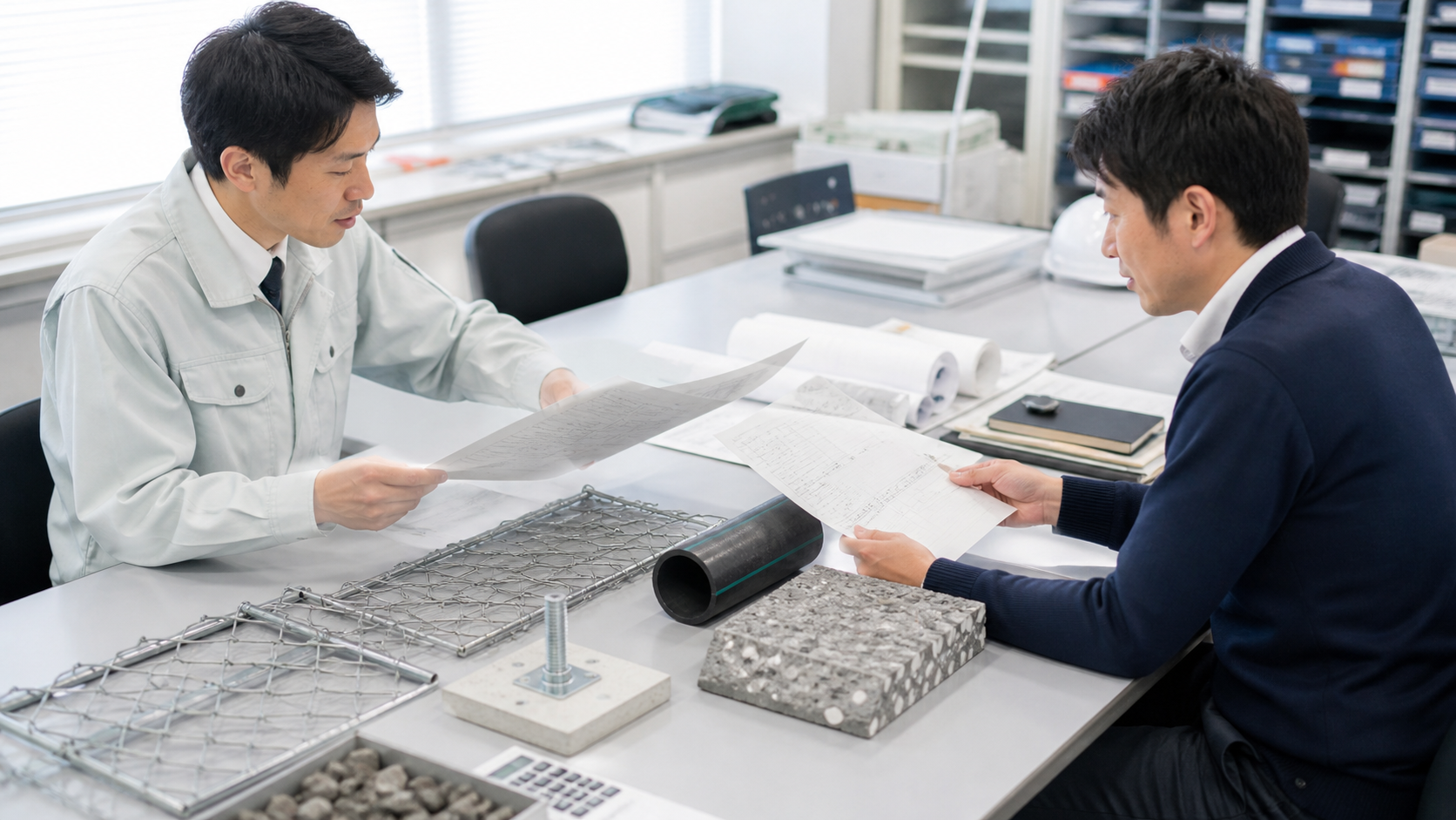 法面工事会社のM&A・価格転嫁の資材見積と原価資料を照合する担当者